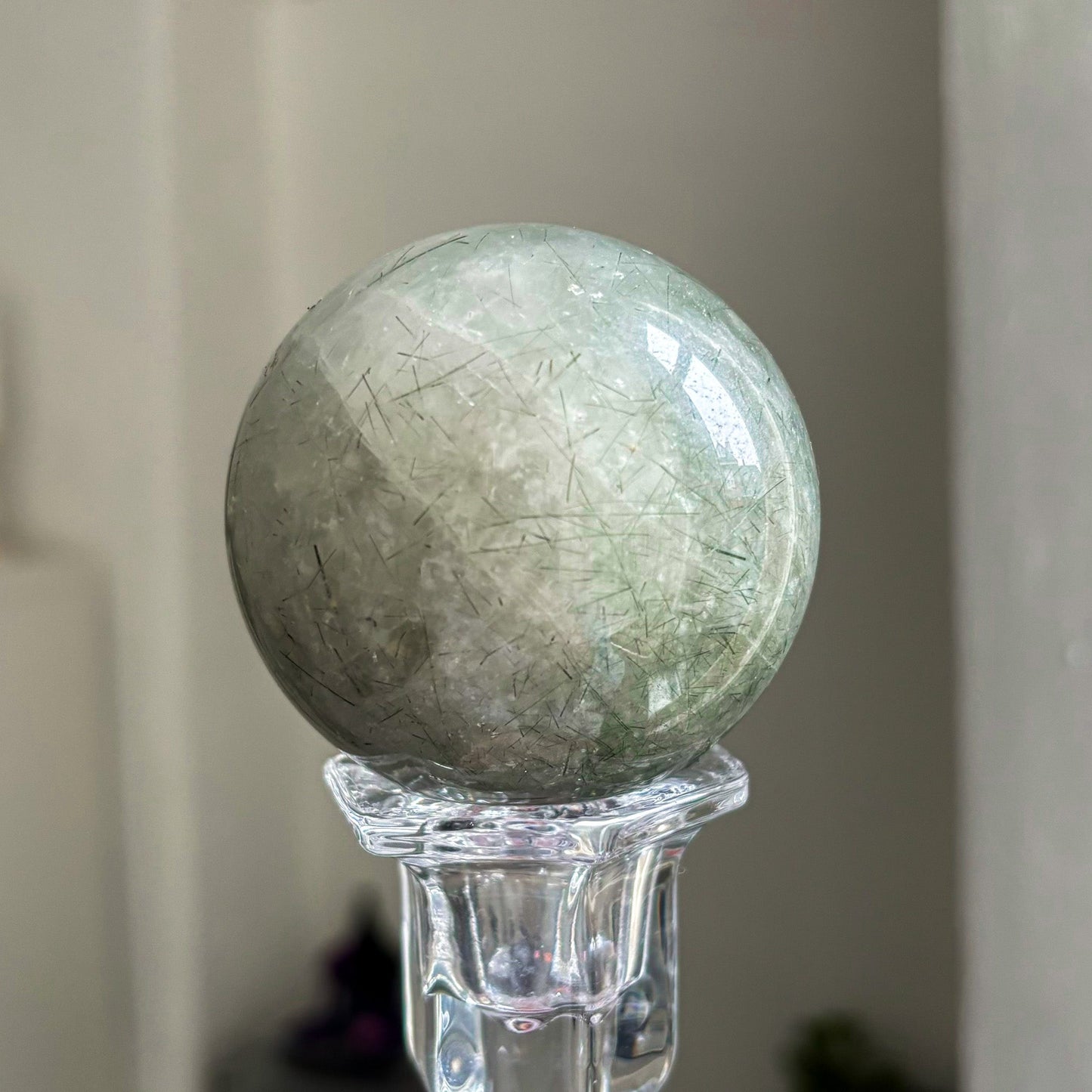 Green rutile sphere R (Very rare)witchy marketwitchy marketGreen rutile sphere R (Very rare)