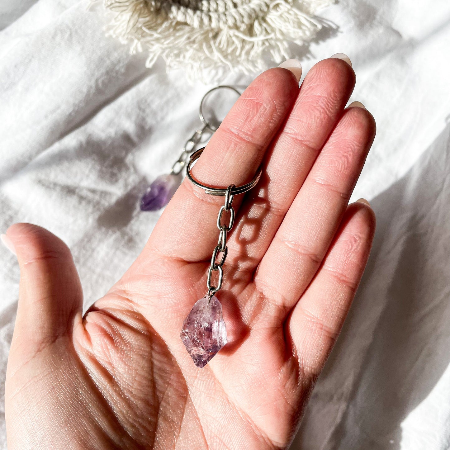 Amethyst keychainwitchy marketwitchy marketvfbdsAmethyst keychain