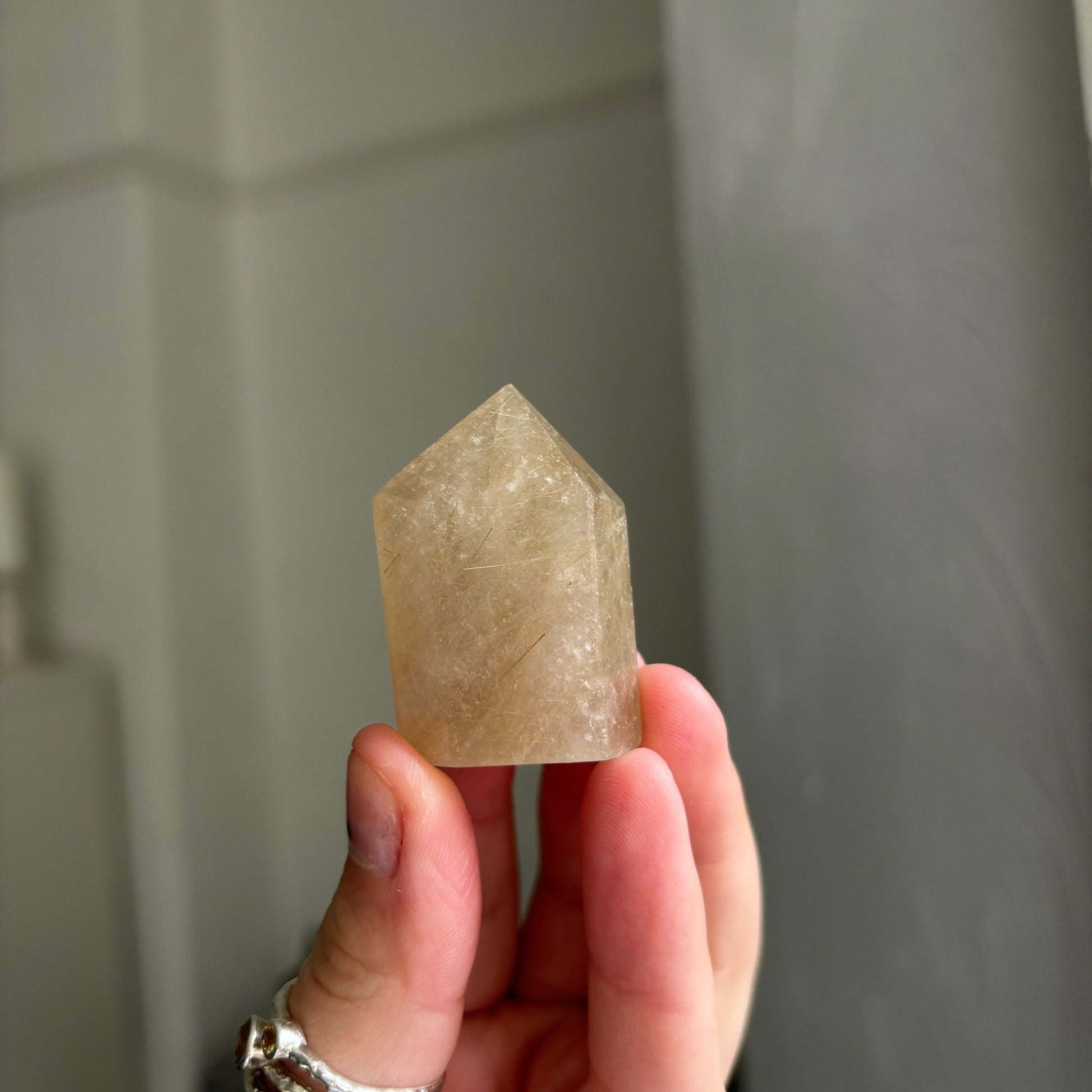 Gold rutilated quartz point Gwitchy marketwitchy marketGold rutilated quartz point G