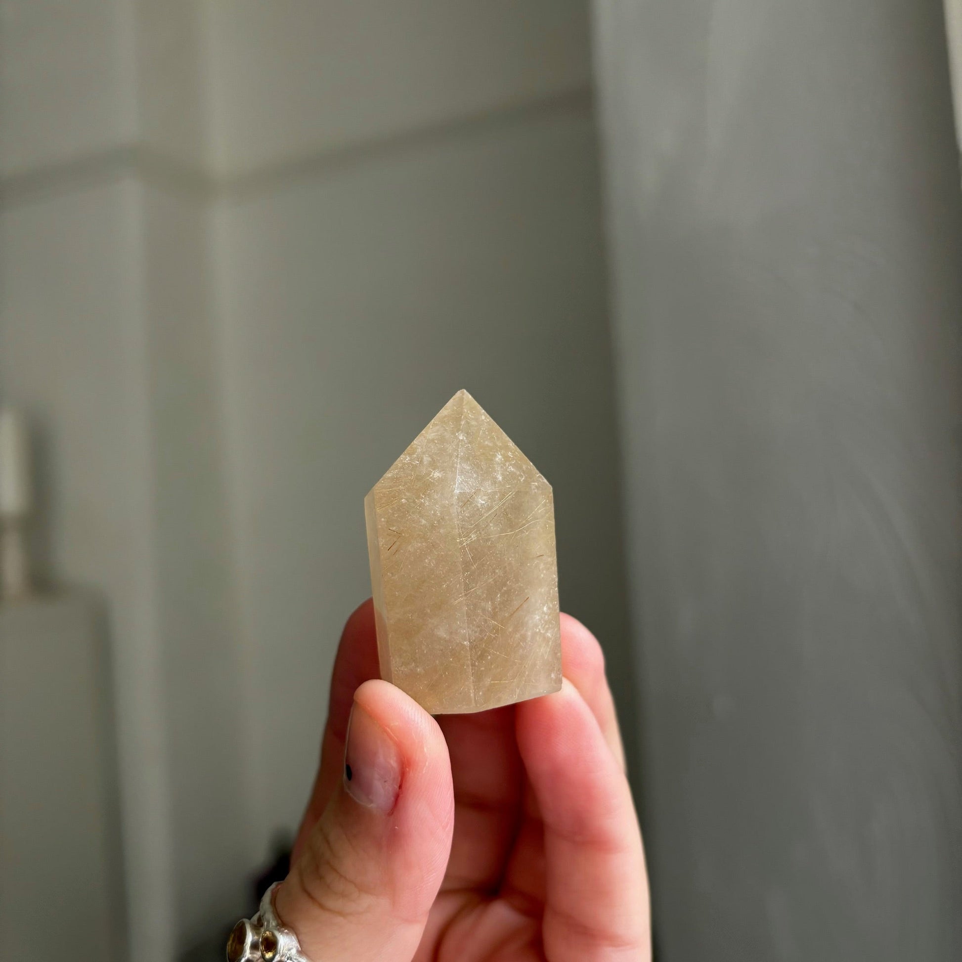 Gold rutilated quartz point Gwitchy marketwitchy marketGold rutilated quartz point G