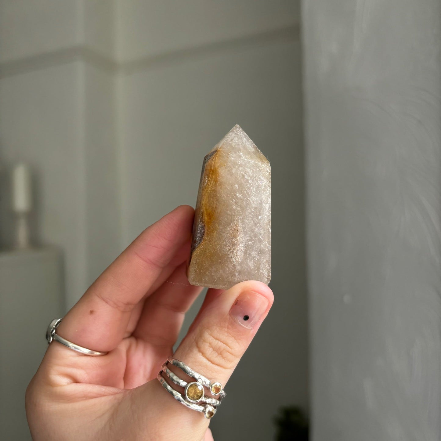 Gold rutilated quartz point Rwitchy marketwitchy marketGold rutilated quartz point R