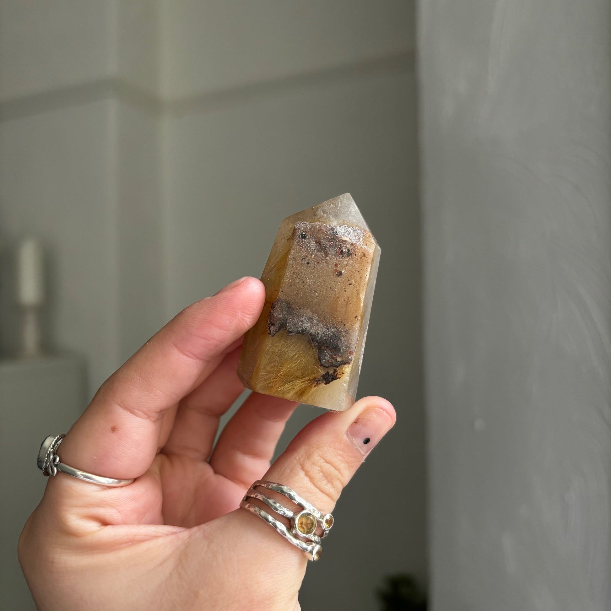 Gold rutilated quartz point Rwitchy marketwitchy marketGold rutilated quartz point R