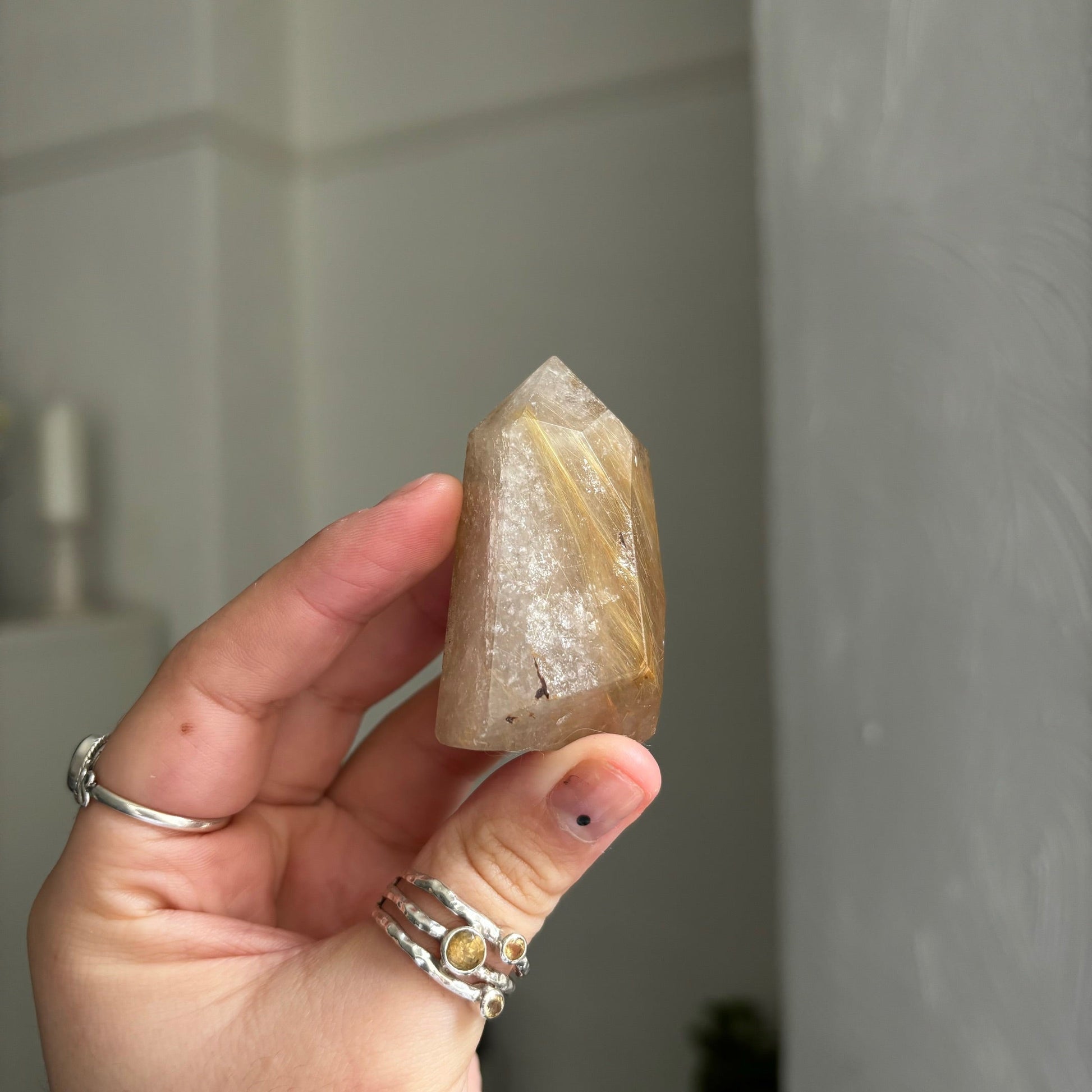 Gold rutilated quartz point Rwitchy marketwitchy marketGold rutilated quartz point R