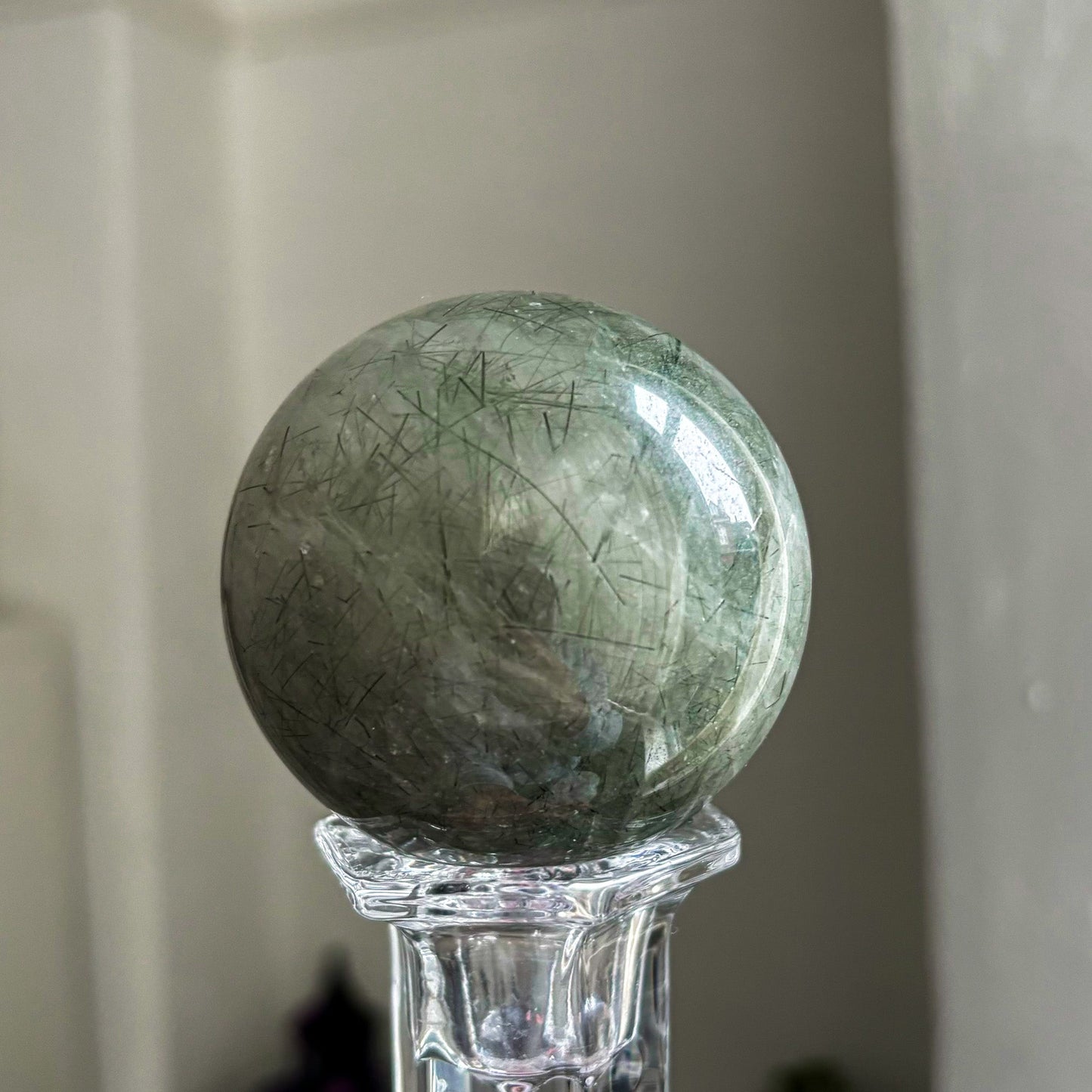 Green rutile sphere G (Very rare)witchy marketwitchy marketGreen rutile sphere G (Very rare)