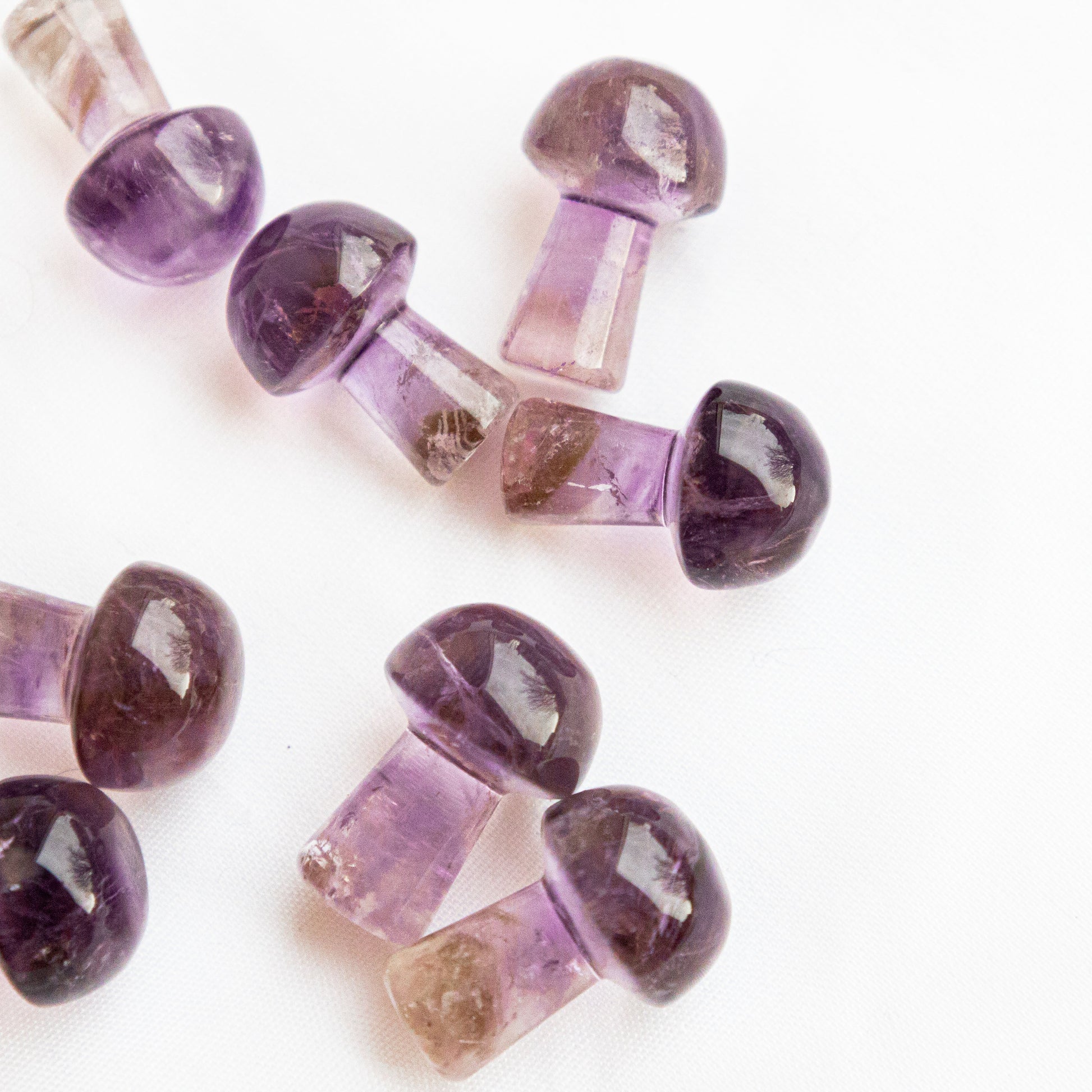 High grade amethyst and Smoky quartz mushroomswitchy marketwitchy marketHigh grade amethyst and Smoky quartz mushrooms