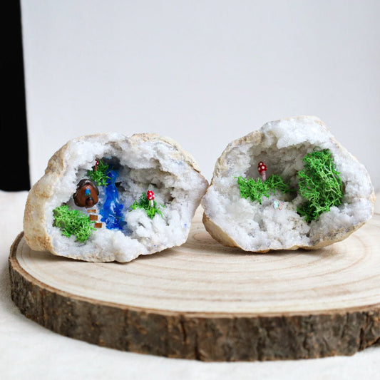 Large fairy geode pair Awitchy marketwitchy marketkjgfxcvbhjugyjLarge fairy geode pair A