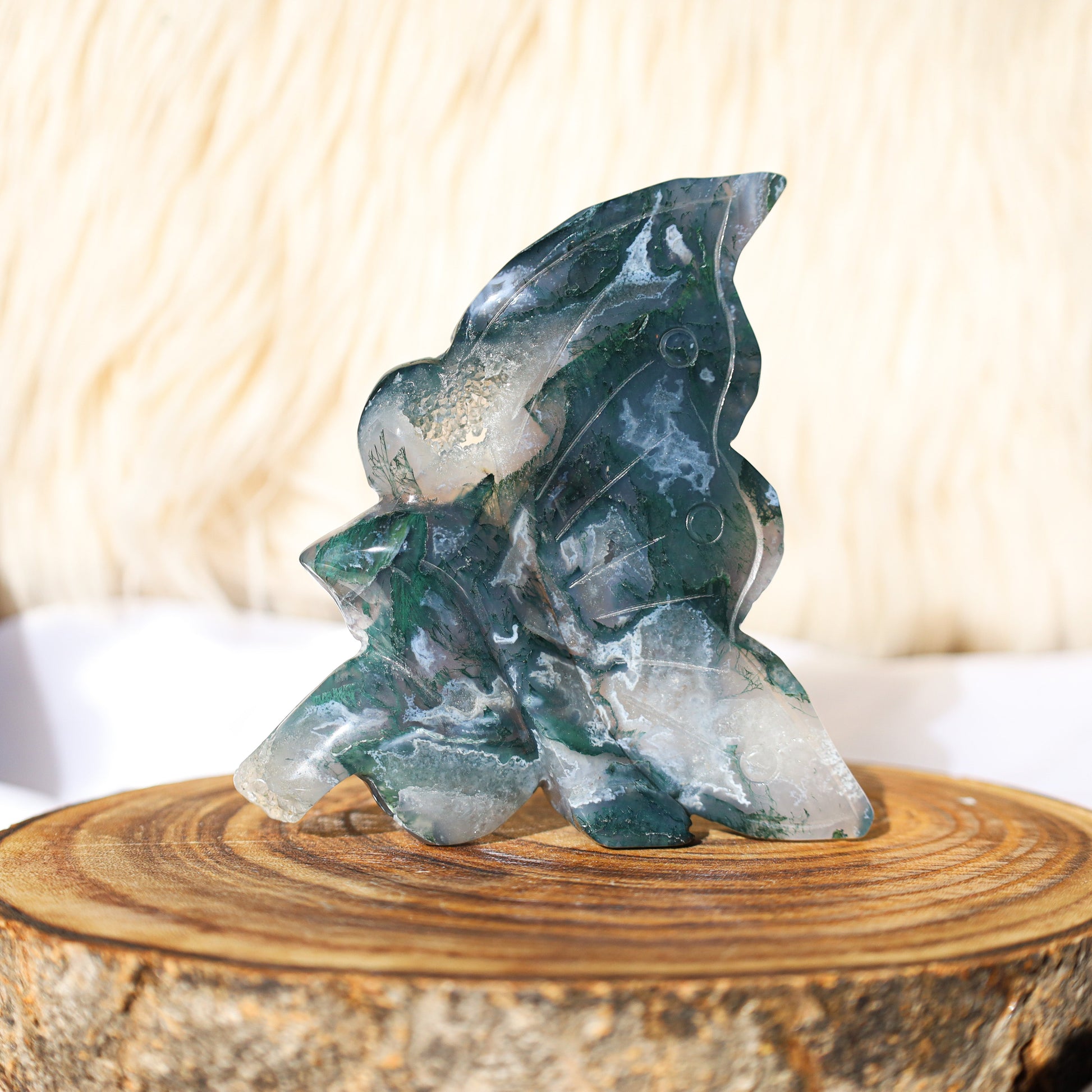 Large moss agate fairy Awitchy marketwitchy marketfdLarge moss agate fairy A