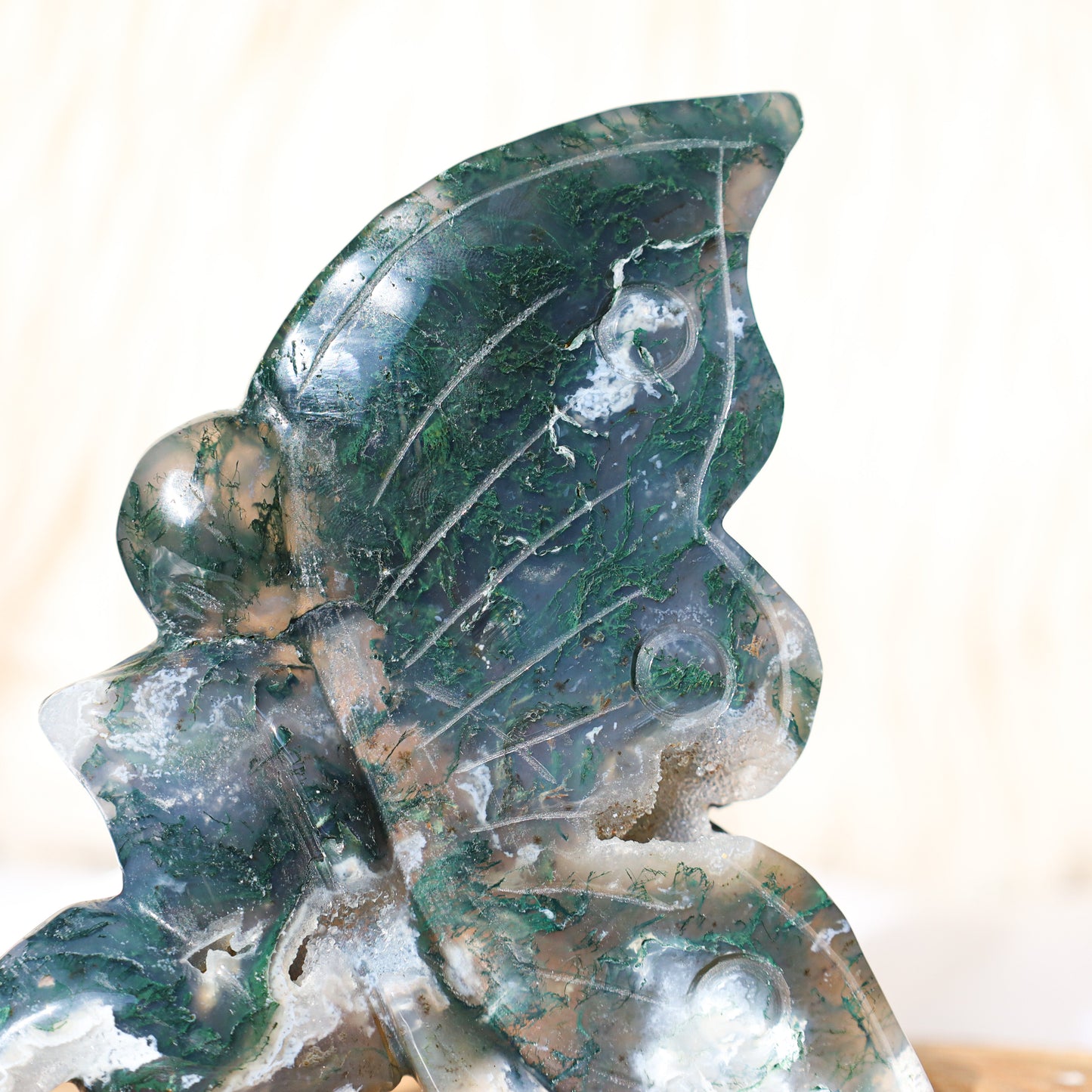 Large moss agate fairy Bwitchy marketwitchy marketfdLarge moss agate fairy B