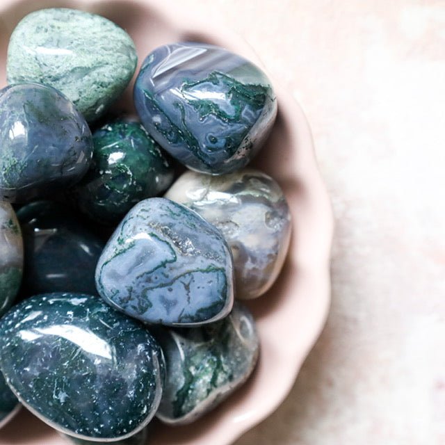 Moss Agate tumbleswitchy marketwitchy marketMoss Agate tumbles