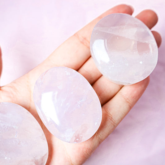 Periwinkle rose quartz palmstones (Very rare)witchy marketwitchy marketgfflmsPeriwinkle rose quartz palmstones (Very rare)