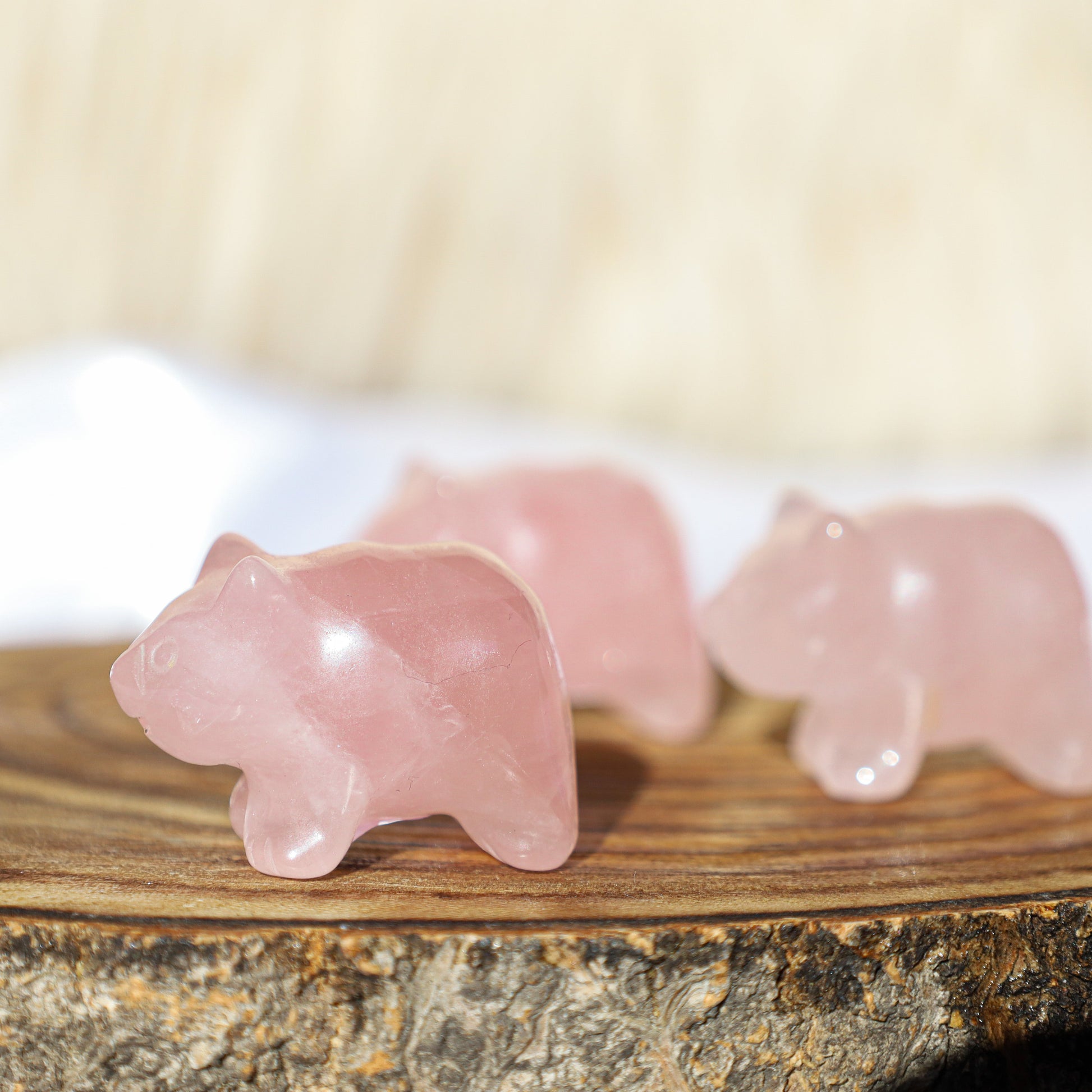 Rose quartz bearswitchy marketwitchy marketfdRose quartz bears