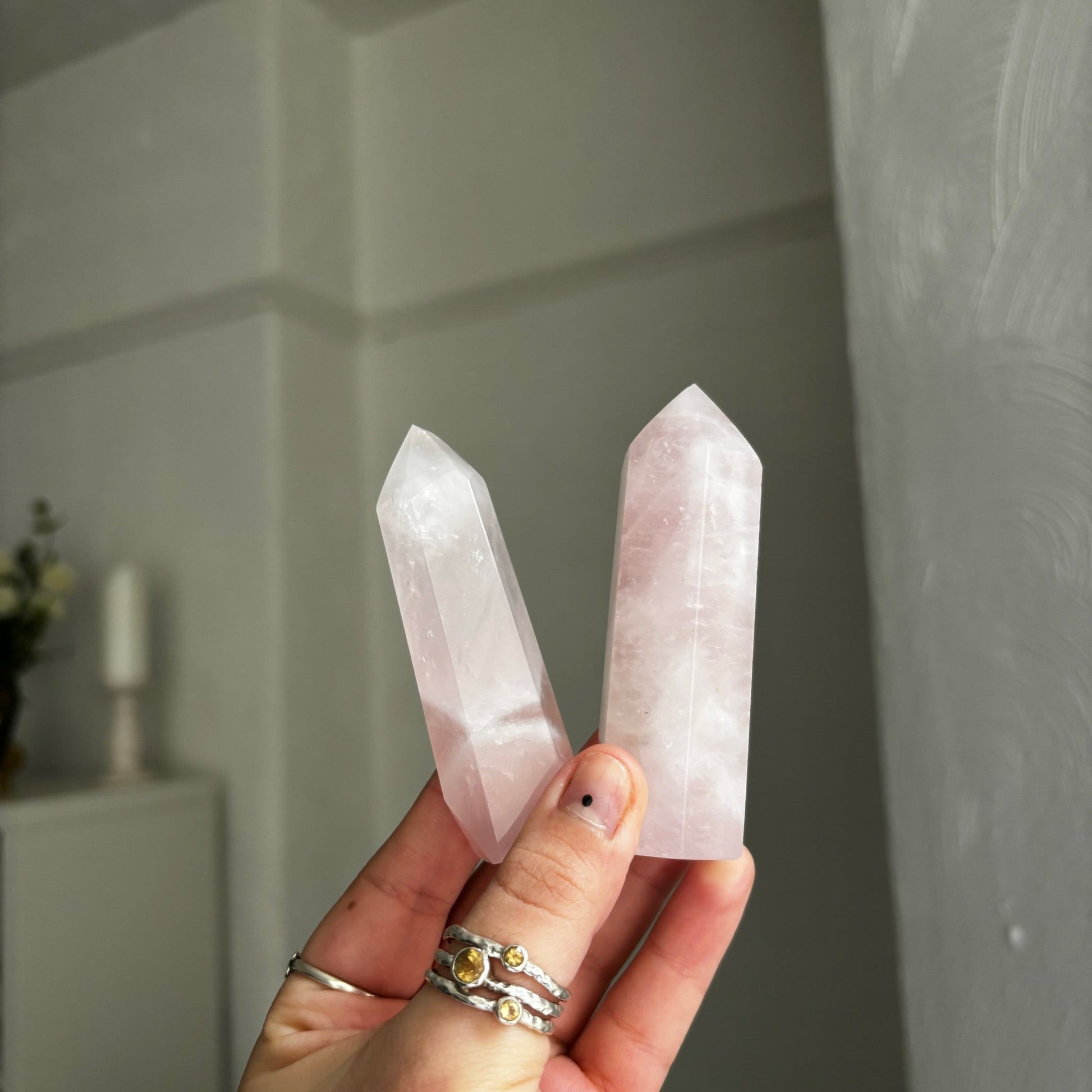 Rose quartz points (Imperfectly perfect)witchy marketwitchy marketRose quartz points (Imperfectly perfect)