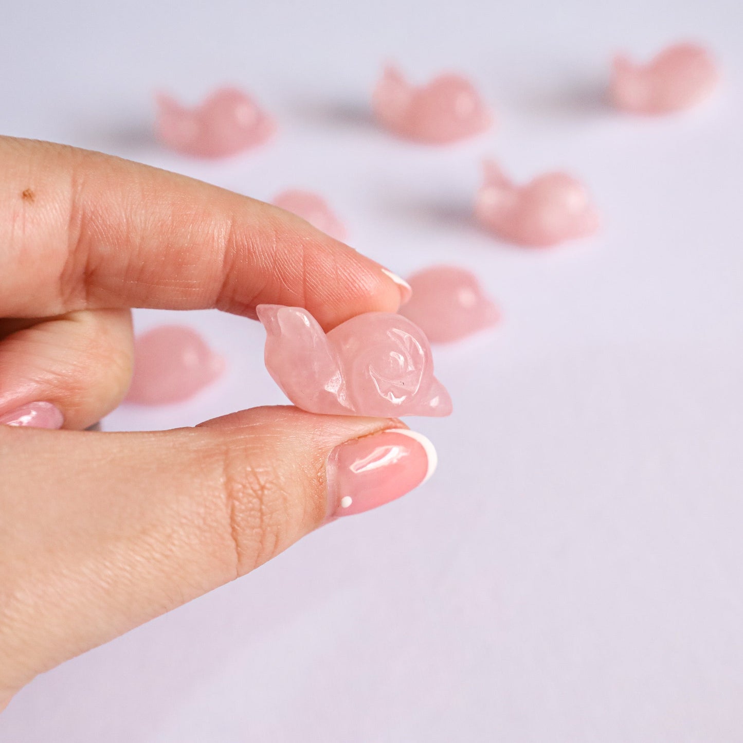 Rose quartz snailswitchy marketwitchy marketNGTRYJU56Rose quartz snails