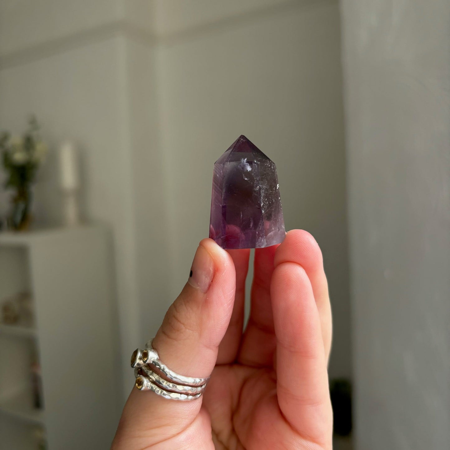 Small Amethyst X Smoky quartz point E (High-grade)witchy marketwitchy marketSmall Amethyst X Smoky quartz point E (High-grade)