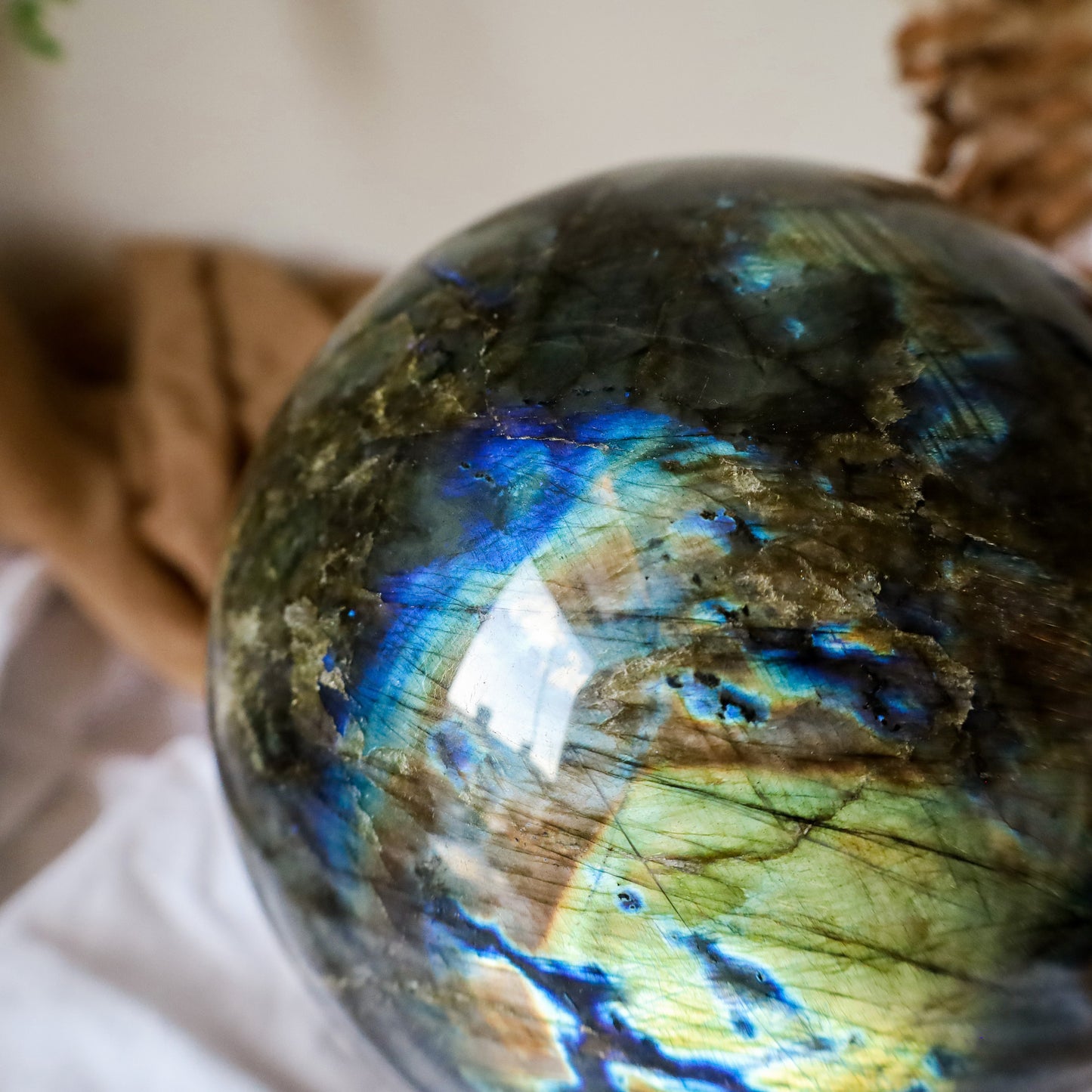 12kg Labradorite sphere (Silver, purple, orange, blue and yellow flash)witchy marketwitchy market12kg Labradorite sphere (Silver, purple, orange, blue and yellow flash)