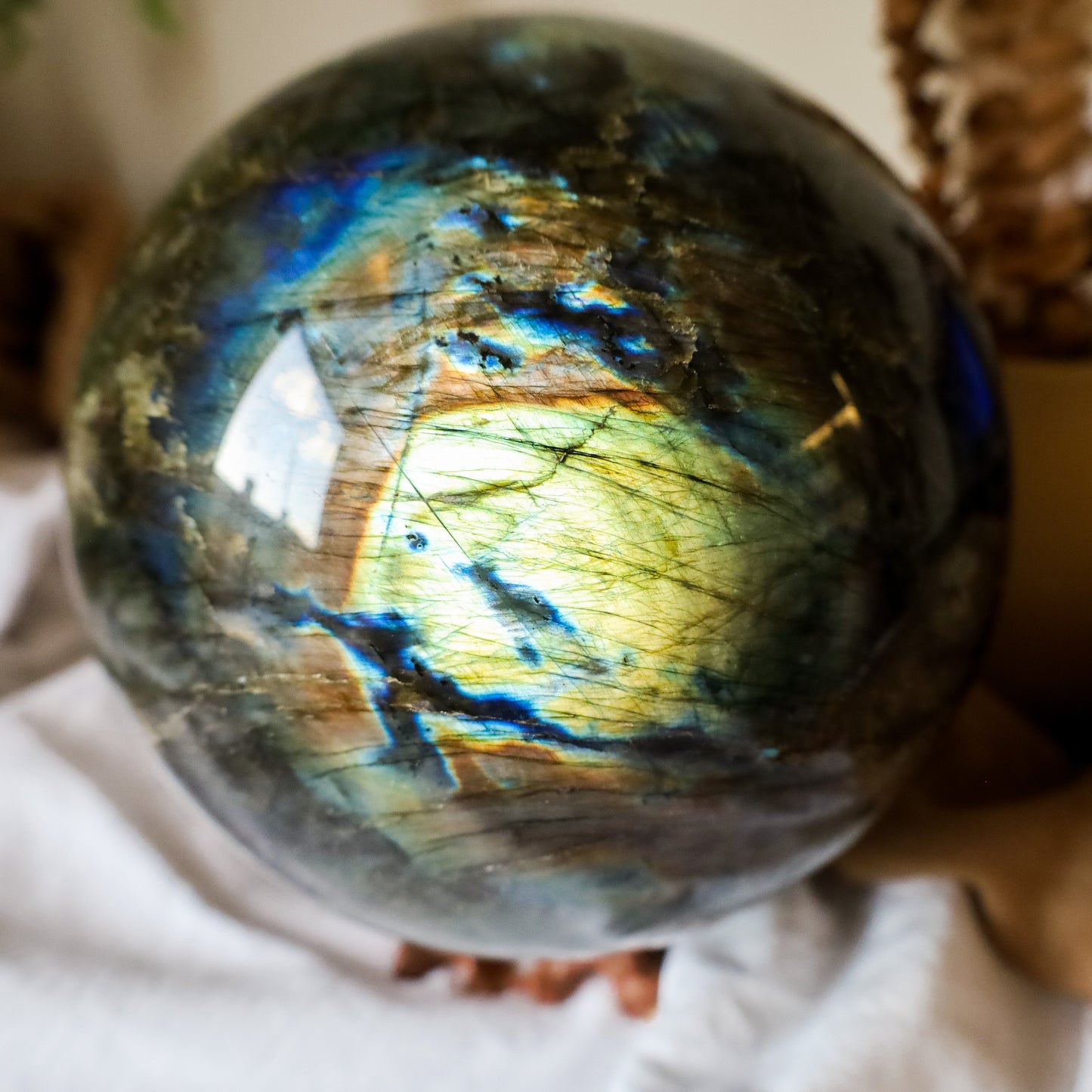 12kg Labradorite sphere (Silver, purple, orange, blue and yellow flash)witchy marketwitchy market12kg Labradorite sphere (Silver, purple, orange, blue and yellow flash)