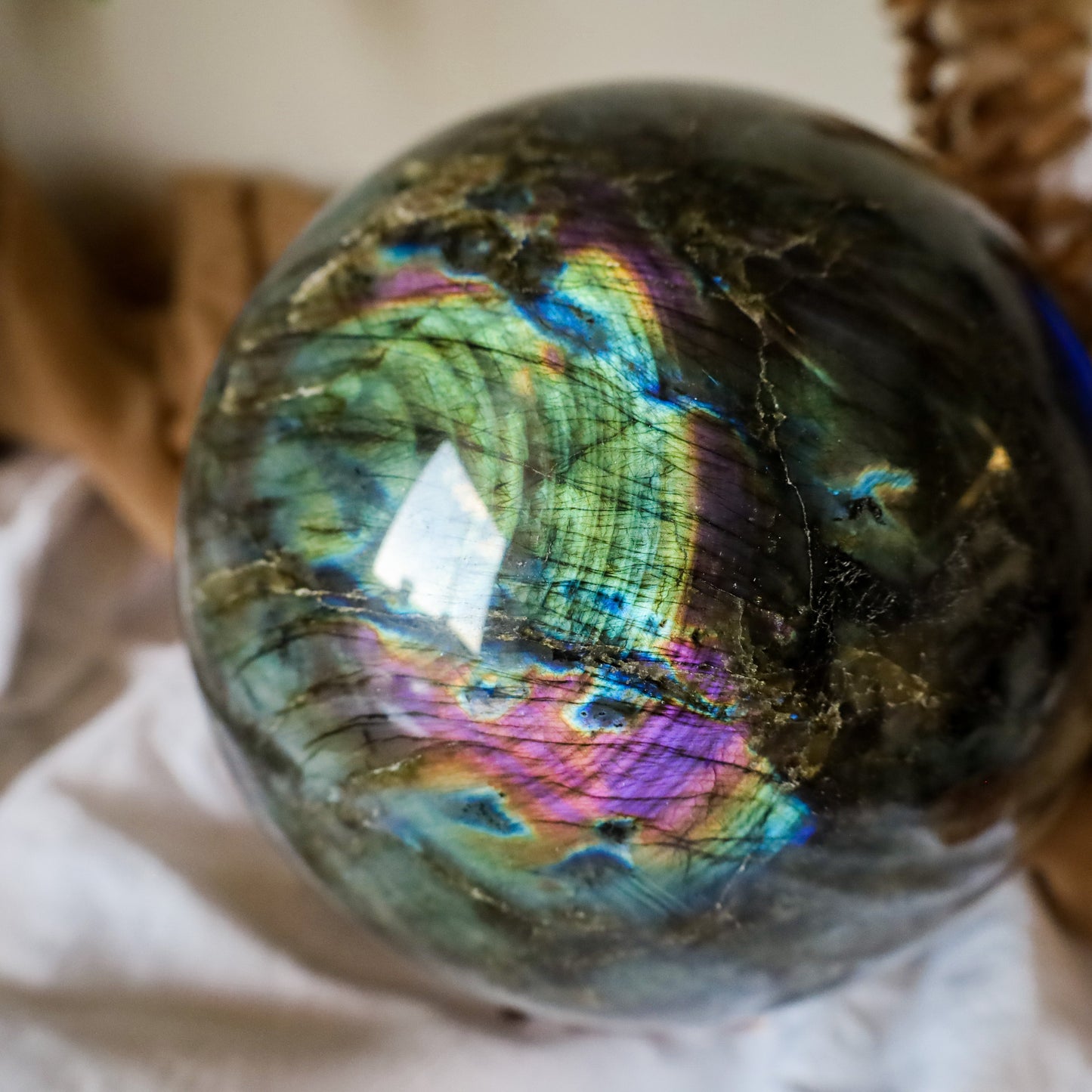 12kg Labradorite sphere (Silver, purple, orange, blue and yellow flash)witchy marketwitchy market12kg Labradorite sphere (Silver, purple, orange, blue and yellow flash)