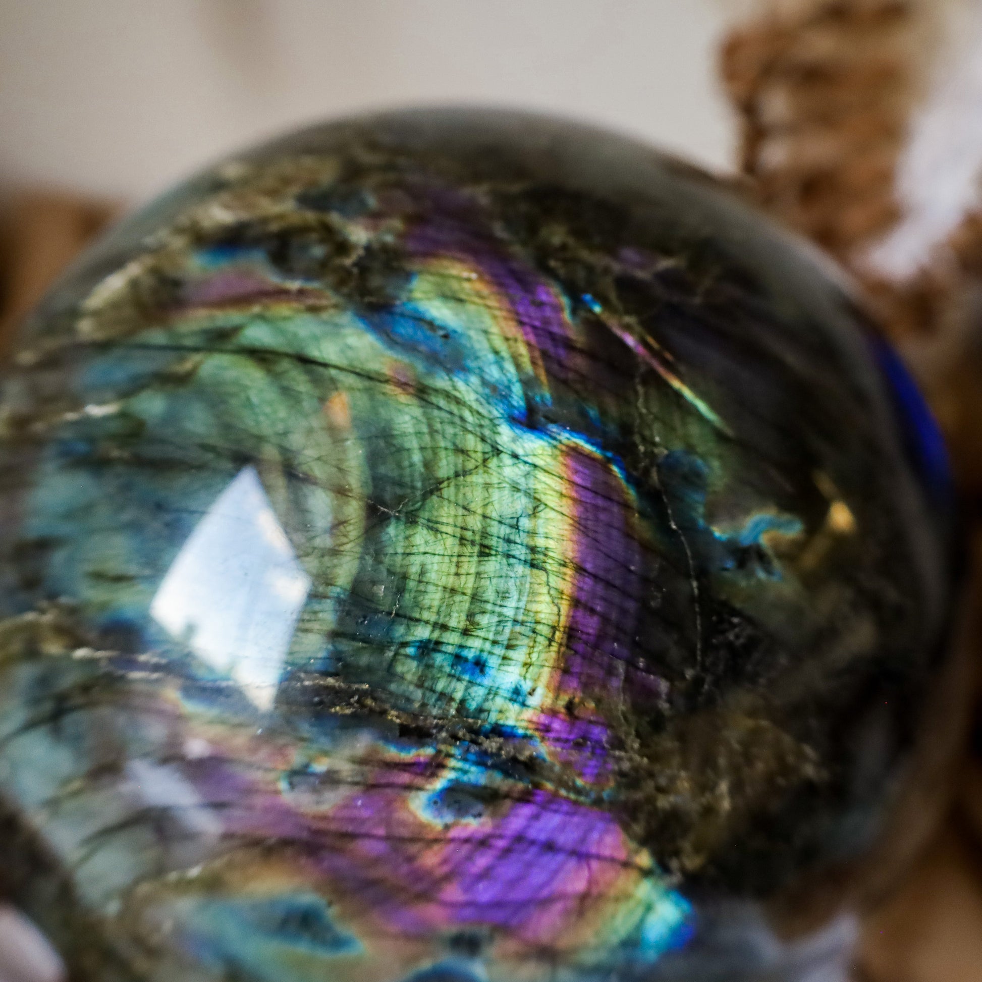 12kg Labradorite sphere (Silver, purple, orange, blue and yellow flash)witchy marketwitchy market12kg Labradorite sphere (Silver, purple, orange, blue and yellow flash)