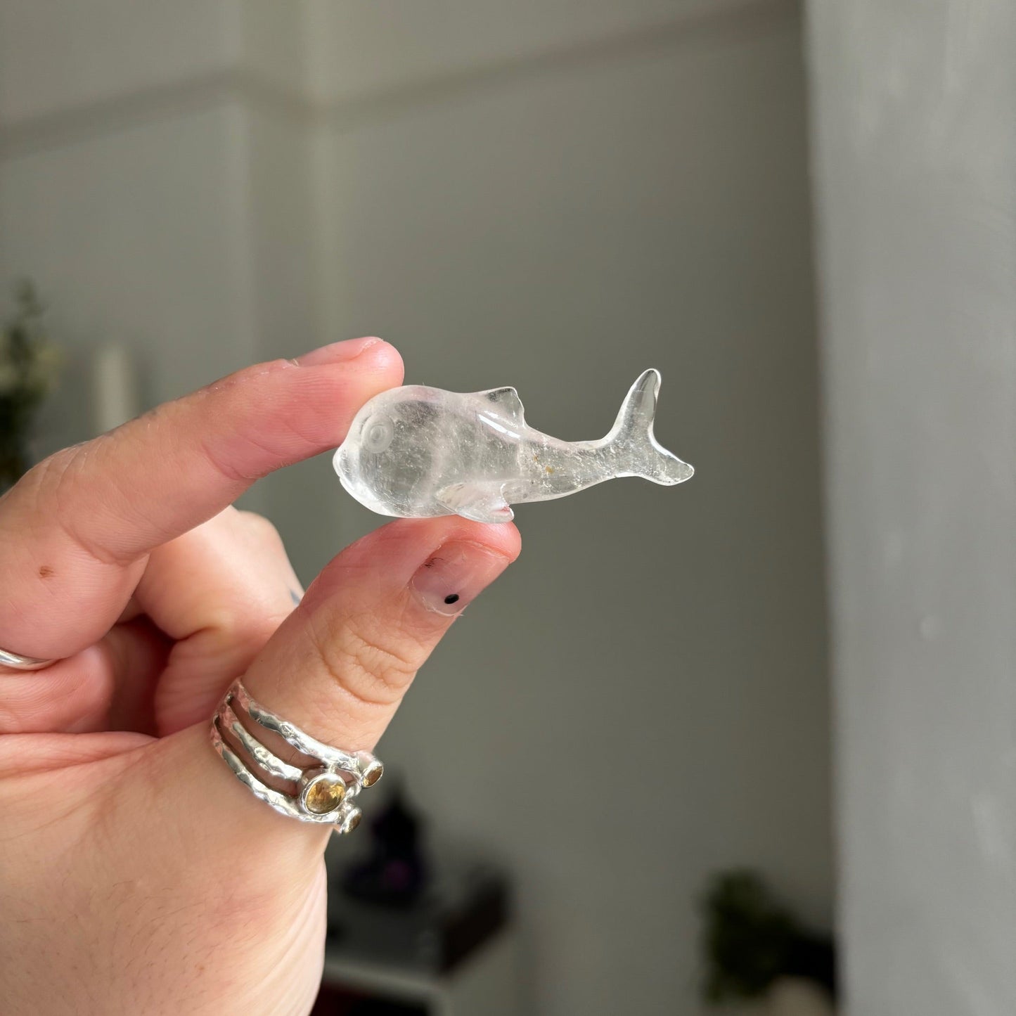 Clear quartz dolphinwitchy marketwitchy marketClear quartz dolphin